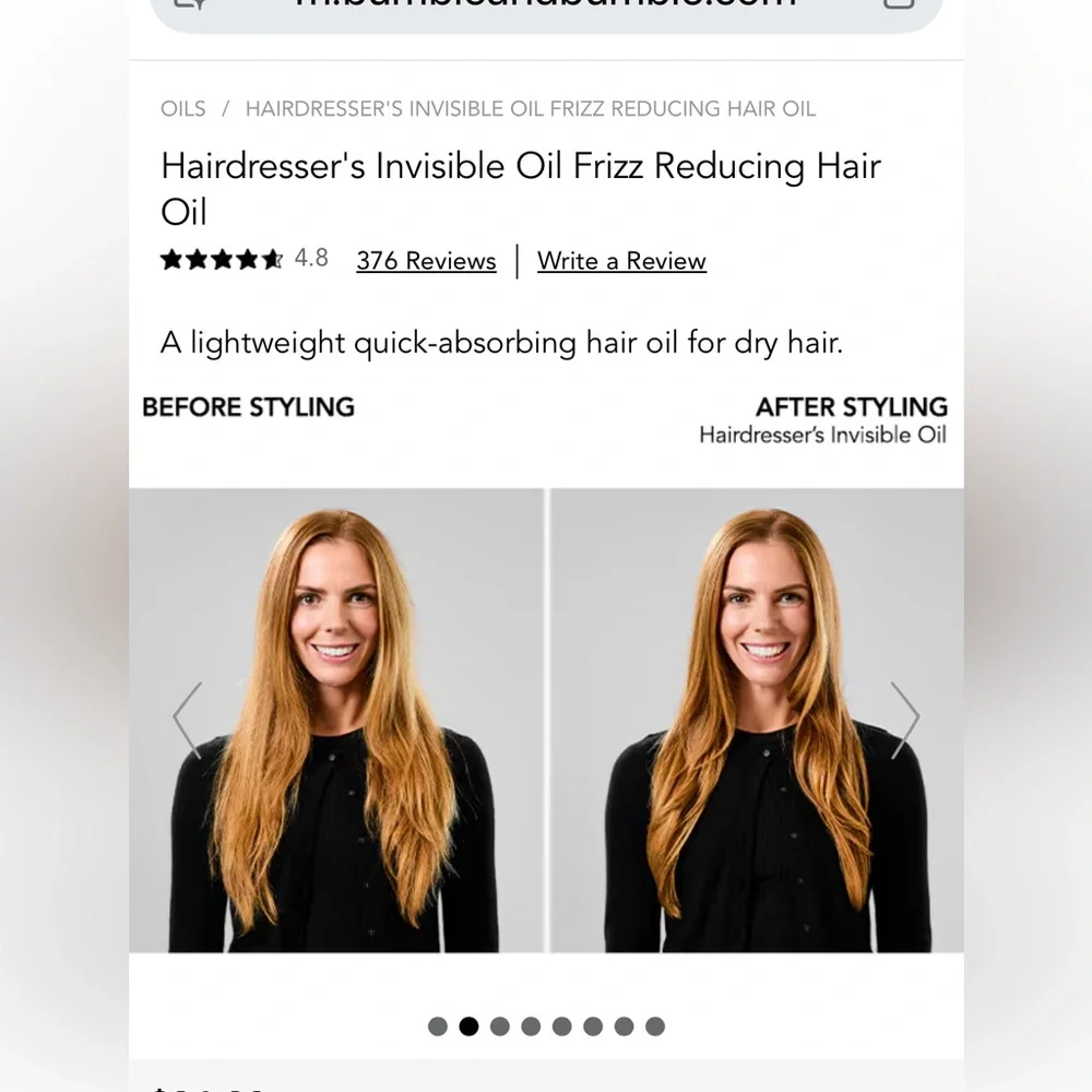 BUMBLE & BUMBLE HAIRDTRSSER’s INVISIBLE OIL